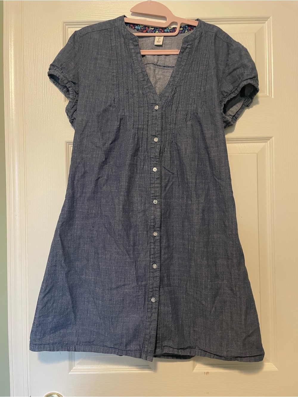 Old Navy denim dress short 100%cotton size L
